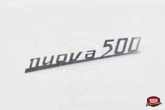 Monogramme arrière "Nuova 500" en alu avec agrafes