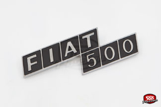 Monogramme arrière "Fiat 500" en métal avec agrafes