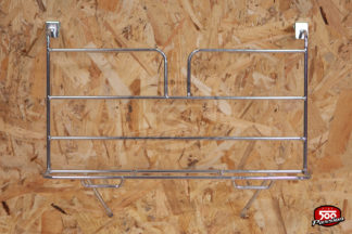 Porte bagage chromé sur capot moteur