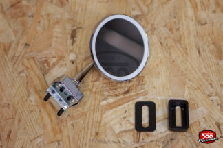 Rétroviseur chromé rond - fixation à pinces