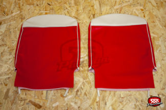 Sellerie pour 500 F  bi-color rouge (avant & arrière)