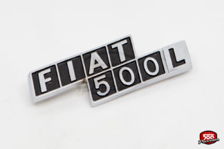 Monogramme arrière "Fiat 500 L" en métal avec agrafes