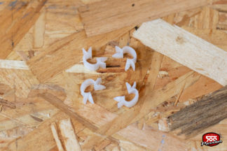 Kit 4 agrafes de tringle de serrure de porte