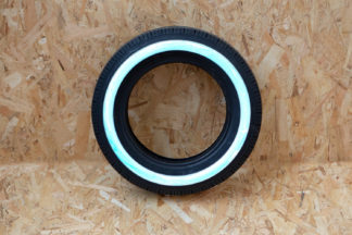 Pneu 125x12 à flanc blanc