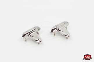 Charnières chromées pour ouverture inversée du capot moteur