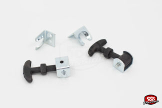 Retenue de capot avant en caoutchouc avec crochet (la paire)