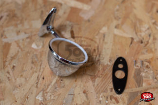 Rétroviseur chromé obus extérieur - fixation à vis