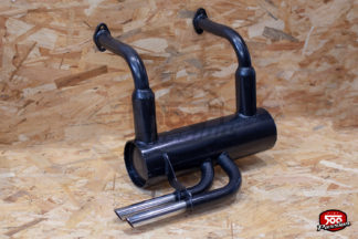 Échappement sport 500 double sortie chromée Monza (avec joints)