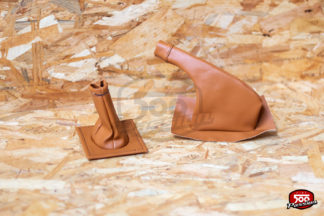 Kit protection levier et commande de frein à main - marron