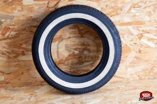 Pneu 125x12 à flanc blanc 27 mm