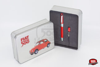 Boite métal avec stylo et mobile-strap