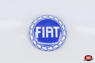 Coupelle décorative logo Fiat en métal (bleu)