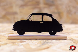 Silhouette Fiat 500 en métal